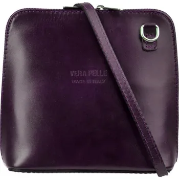 Kabelka Malá dámská kožená kabelka 133 fialová - viola, IL GIGLIO
