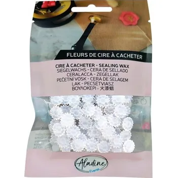 Výtvárné potřeby Průsvitný pečetní vosk granulovaný Aladine - translucide blanc, bílý