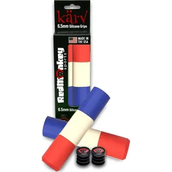grip AKCE! Gripy REDMONKEY KarvXt 6,5mm, red/white/blue