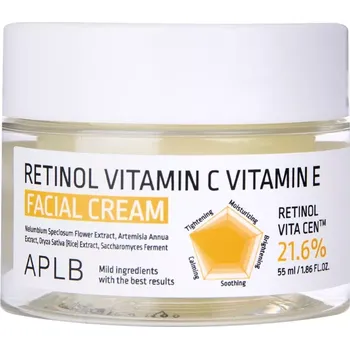 Pleťový krém APLB Retinol Vitamin C Vitamin E rozjasňující krém na obličej 55 ml
