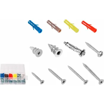 Hmoždinka Wadfow Hmoždinka s vrutem, sada 140ks