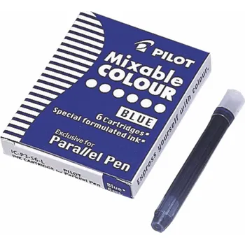 Pilot, Bombičky do Kaligrafických per Parallel Pen, 6 ks, modrá