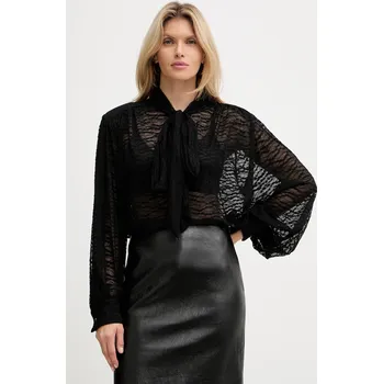 Dámská halenka Halenka Haveone dámská, černá barva, hladká, CVS-P031 CVS.P031 99X, vel. M