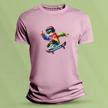 Dětské tričko s potiskem Roblox neon Růžová velikost 140 (9-11 let)
