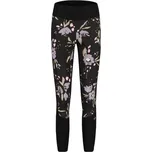 Dámské legíny Maloja RAUKEM. - Deep Black Brushflower - černá M