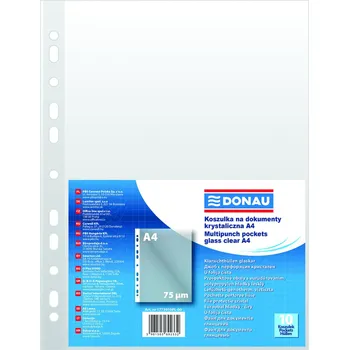 Obal závěsný A4 silný čirý 75mi/10ks
