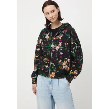 Dámská mikina Bavlněná mikina Medicine dámská, černá barva, s kapucí RW25-BLD901 99A, vel. M