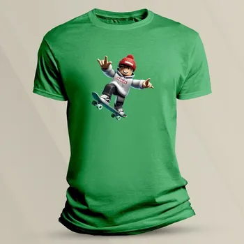 Dětské tričko s potiskem Roblox Avatar velikost 152 (12-13 let) Zelená