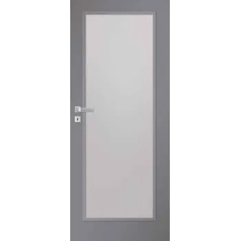 Interiérové dveře Pol-Skone interiérové dveře HAPTIC 03SDCZ s prosklenou výplní 80L, titano