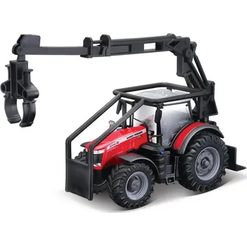autíčko Bburago Massey Ferguson 8740S 10cm lesní