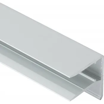 Stavební profil Covestro ALU-U elox s okapničkou 16 mm 6400 mm, přírodní hliník | cena za bm