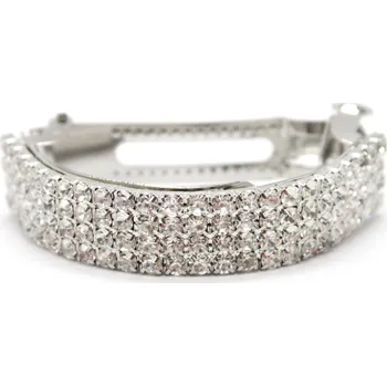 Kovová spona na vlasy se štrasem Barva: stříbrná