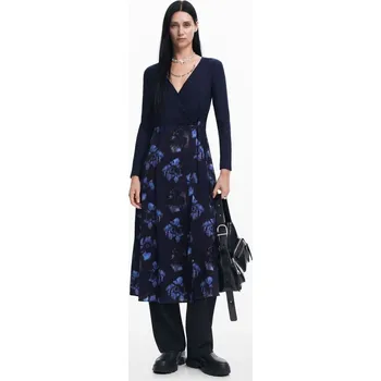 Dámské oblečení šaty Desigual Filadelfia marino velikost L