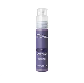 Vlasová regenerace Tónující kapky pro neutralizaci žlutých tónů Paul Mitchell Blonde Platinum Plus Violet Toning Drops - 25 ml + dárek zdarma