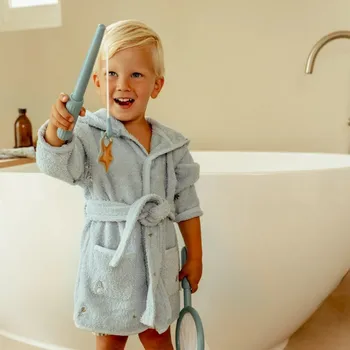 Hračka pro nejmenší LITTLE DUTCH Rybářská hra do koupele Modrá