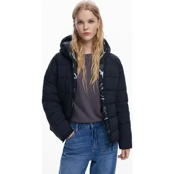 Dámský kabát Kabát Desigual Daisypadded negro velikost XL