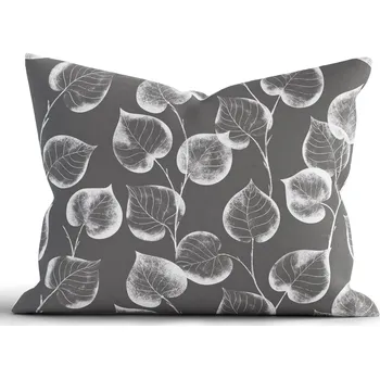 Bytový textil Bavlněný povlak na polštář Renforcé 70 x 90 cm - Eliot tmavě šedý