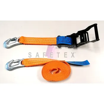 Upínací popruh upínací pás - kurta s karabinou - 2000kg 35A-2-DR-KHF , délka kompletu 2 m, barva černá, délka pevné části 0,3 m