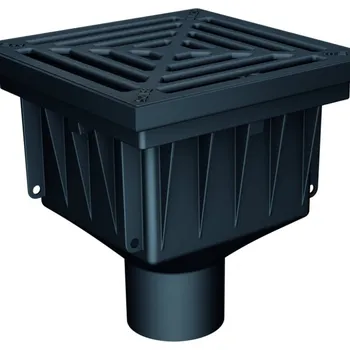 MEA Dvorní plastová vpusť s litinovým roštem 300 x 300 mm 305 mm B125 141786 | cena za ks