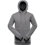 Pánská mikina s kapucí ALPINE PRO LEL tmavě šedá XL PLUS