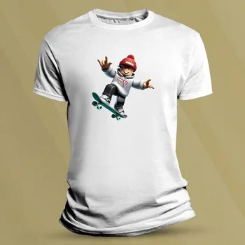 Dětské tričko s potiskem Roblox Avatar Bílá velikost 128 (7-8 let)