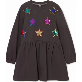 Dětská móda šaty Desigual Batia antracita velikost 9/10