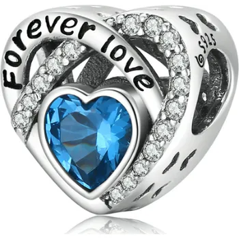 Přívěsek For Silver Korálek Srdce Forever Love - Stříbro 925