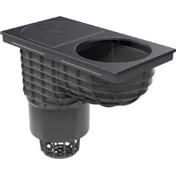 kanalizace Chuděj Kanalizační vpusť (gajgr) spodní černý plastový DN 160 (KV 160) 925 | cena za ks