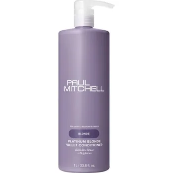 Neutralizační kondicionér pro blond a melírované vlasy Paul Mitchell Blonde Platinum Blonde Violet Conditioner - 1000 ml + dárek zdarma