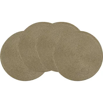 prostírání Altom Prostírání Straw pr. 38 cm, 4 ks zlatá