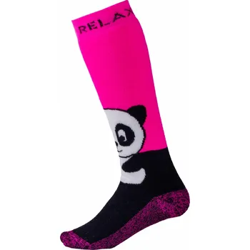 Lyžařské ponožky Relax PANDA RSO17B, růžová Velikost: XS