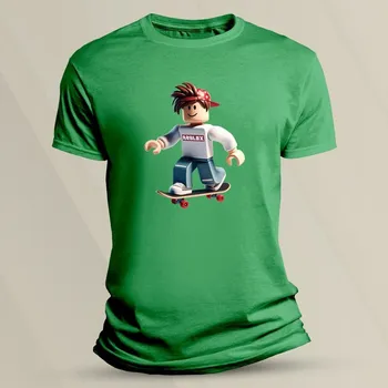 Dětské tričko s potiskem Roblox avatar 2 velikost 116 (5-6 let) Zelená