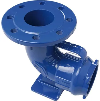 Komín PAM Patkové koleno 90° příruba/hrdlo BLUTOP PN 10-16 DN/OD 160 mm DN 80 mm 90° | cena za ks