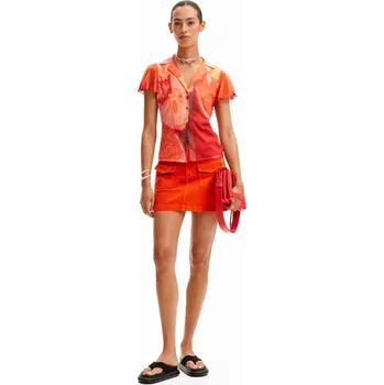Dámská halenka Halenka Desigual Nerea coral velikost XL