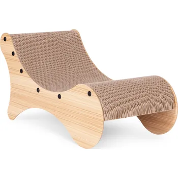 Kočičí kartonové škrabadlo TP-1005 29 x 28 x 55 cm hnědé