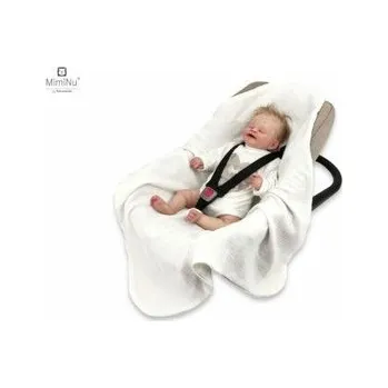 Dětský pokoj OTULACZ MUŚLINOWY-KOCYK DO NOSIDEŁKA,FOTELIKA 75x75 MUŚLIN BAW.