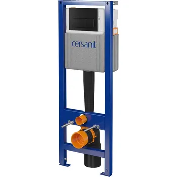 WC sada Rám toalety mechanický CERSANIT SYSTEM 40, tlačítko PRESTO II černé S701-750