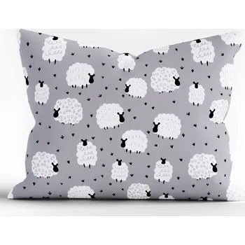 Povlak na polštářek Bavlněný povlak na polštář Renforcé 70 × 90 cm - Ovečky