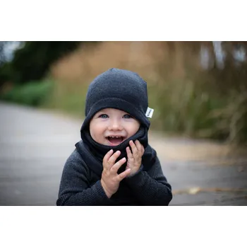 Kukla Crawler Merino kukla ninja 1vrstvá dětská Grafitová Velikost: 2