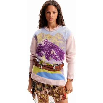 Dámský svetr Svetr Desigual Salzburg-Lacr rosa palo velikost S