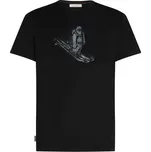 Pánské termotriko s krátkým rukávem Icebreaker Merino 150 Tech Lite Short Sleeve Tee Skiing Yeti M black L