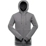 Pánská mikina s kapucí ALPINE PRO LEL velikost XL-G dk. true gray