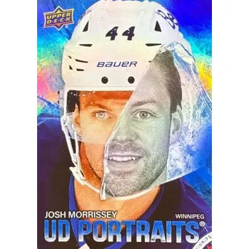 Sběratelská karetní hra insert karta JOSH MORRISSEY 25-26 UD Ser. 1 Portraits číslo P-18
