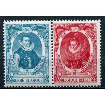 Poštovní známka (1942) MiNr. 609 - 610 ** - Belgie - Boj proti tuberkulóze