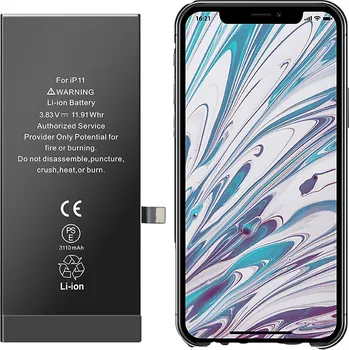 Baterie iPhone 11 3110mAh včetně lepení - bulk BT0172