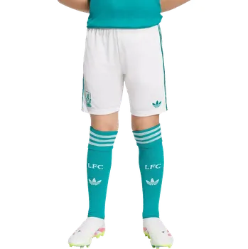 Dětské třetí fotbalové šortky Adidas Liverpool FC 25/26 máta