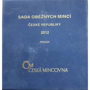 Česká mincovna Sada oběžných mincí 2012 proof - semišová etue