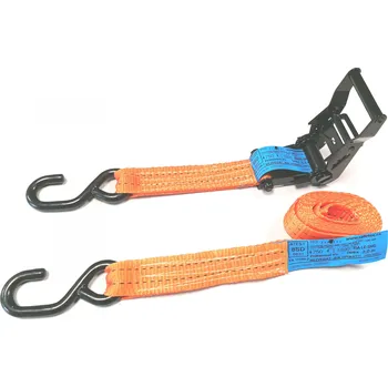 Upínací popruh upínací pás - kurta - 1500 kg 35A-2-DR-SHG dvoudílný komplet, délka kompletu 9 m, barva černá, délka pevné části 0,5 m