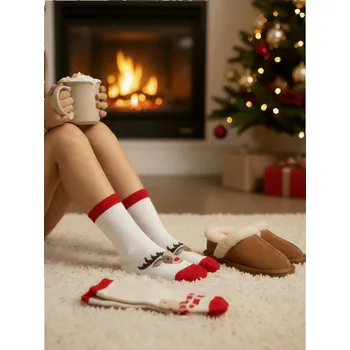 Sinsay - Sada 2 párů ponožek s vánočním motivem - vícebarevná - 248GS-MLC - 248GS-MLC-R26