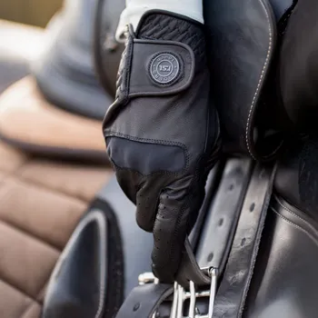 Jezdecké rukavice RSL Rukavice jezdecké Chicago RSL, kožené, černé XXL